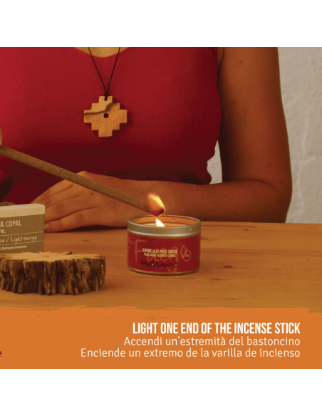 Bâtonnets d'encens Palo Santo avec Myrrhe