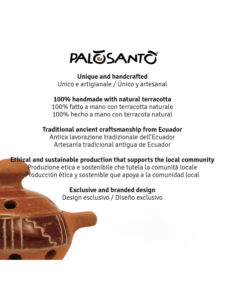 Terracotta Incense Burner 'Chorrera'