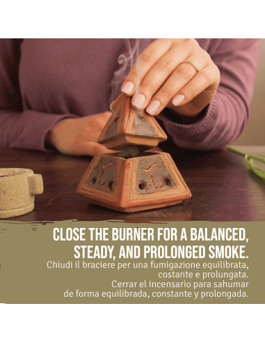 Brucia Incenso Braciere Piramide In...