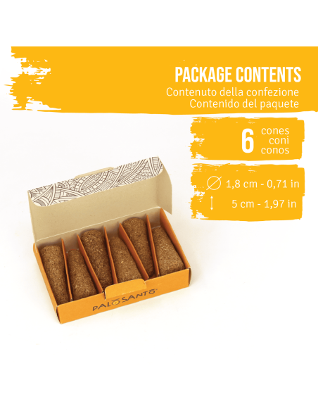 Conos de incienso Palo Santo Amarillo