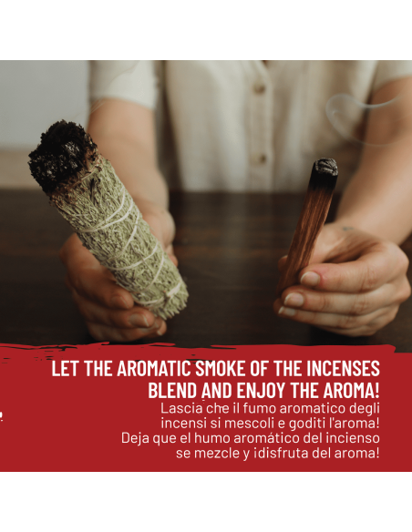 Salvia del Deserto & Palo Santo - Smudge e Paletto Incenso Naturale ed Ecosostenibile