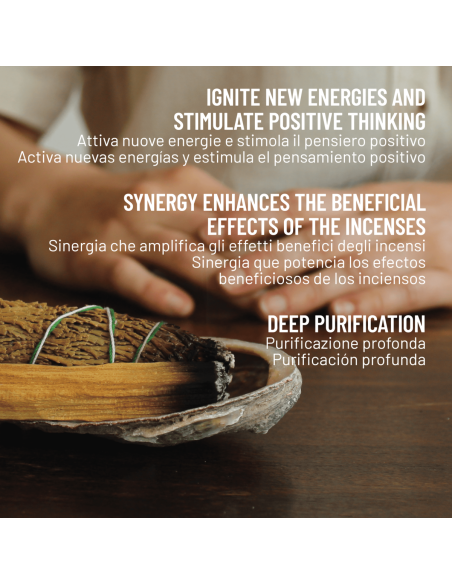 Cedro & Palo Santo - Smudge e Paletto Incenso Naturale ed Ecosostenibile