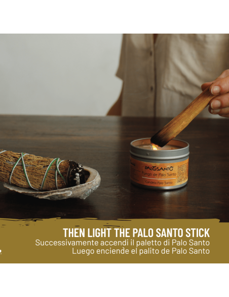 Cedro & Palo Santo - Smudge e Paletto Incenso Naturale ed Ecosostenibile