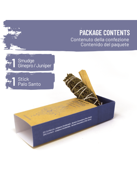Ginepro & Palo Santo - Smudge e Paletto Incenso Naturale ed Ecosostenibile