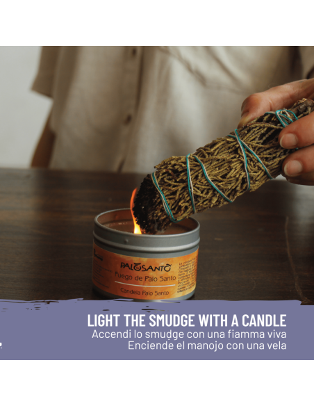 Ginepro & Palo Santo - Smudge e Paletto Incenso Naturale ed Ecosostenibile