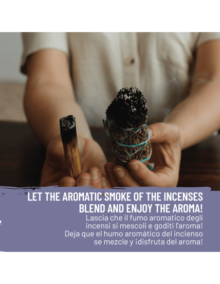 Ginepro & Palo Santo - Smudge e Paletto Incenso Naturale ed Ecosostenibile