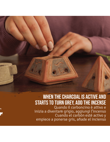 Incense burner + Palo Santo Powder 80...