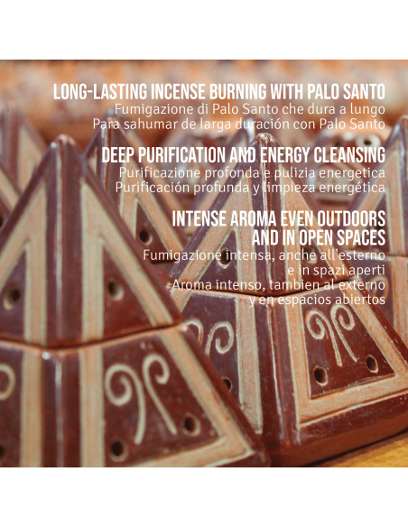 Incense burner + Palo Santo Powder 80 gr + 6 Palo Santo Cones + Charcoals - Palo Santo Bundle