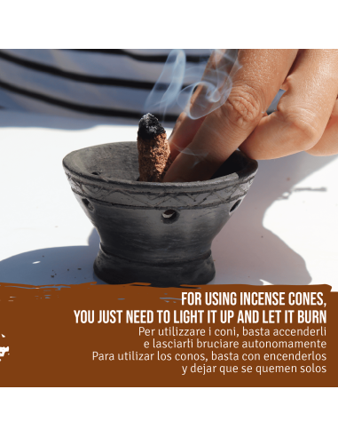 Incense Burner + Palo Santo Grains 80...