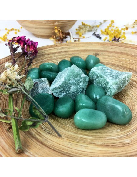 Pietra tonda di Avventurina verde