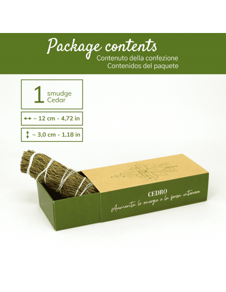 Cedro Smudge Incenso Naturale e Ecosostenibile