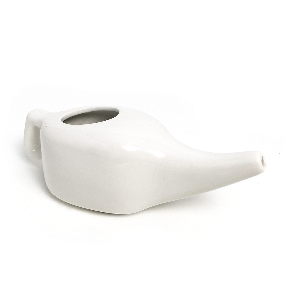 Neti Pot In Ceramica Per Lavaggi Nasali Rimedio Ayurvedico Neti Lota