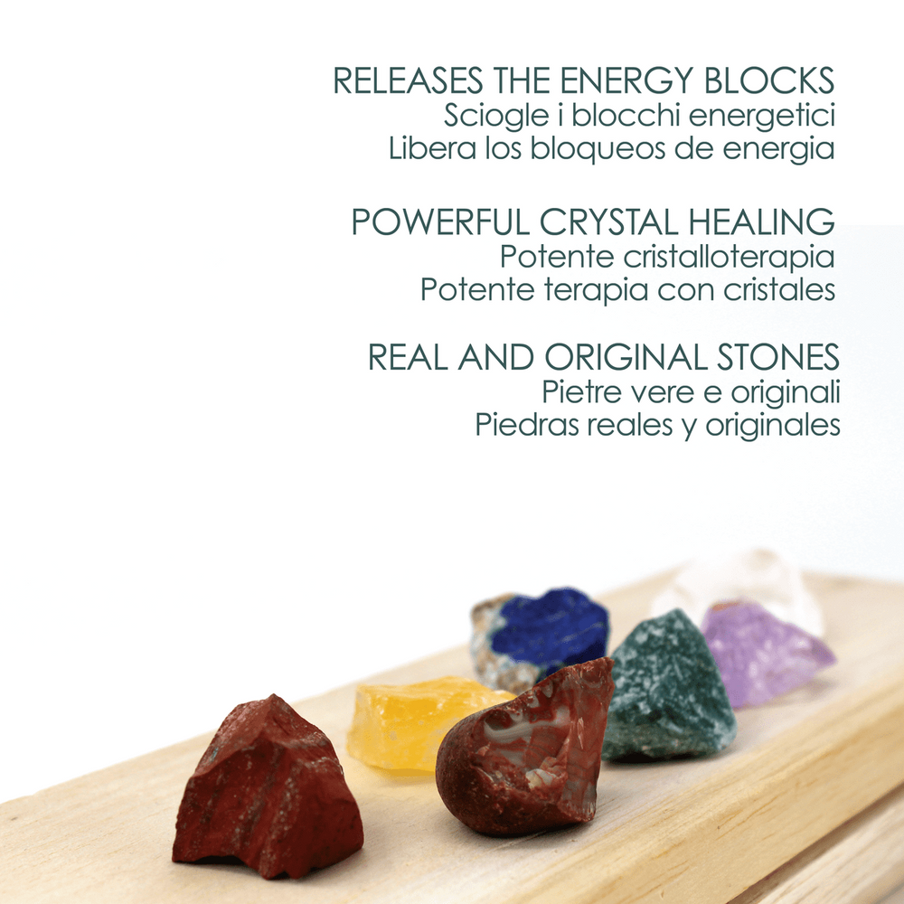 Pietre Grezze dei 7 Chakra per Cristalloterapia - dettaglio 3