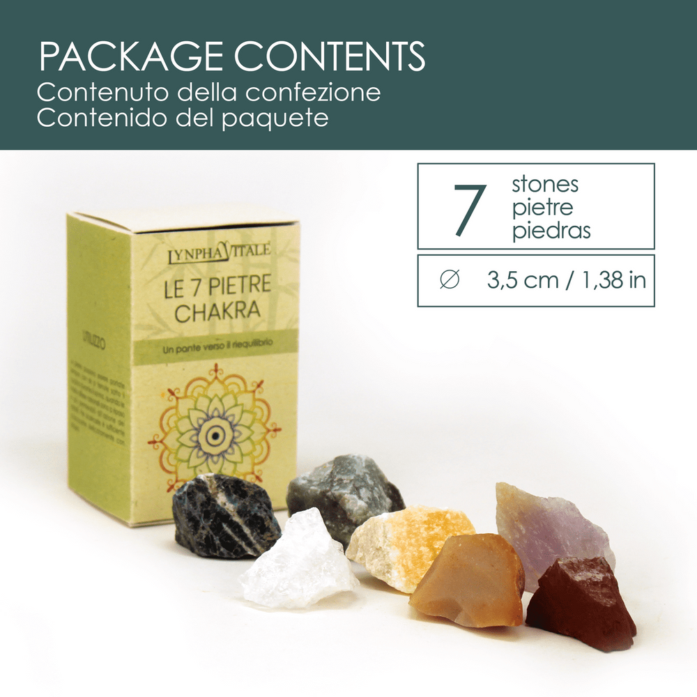 Pietre Grezze dei 7 Chakra per Cristalloterapia - dettaglio 2