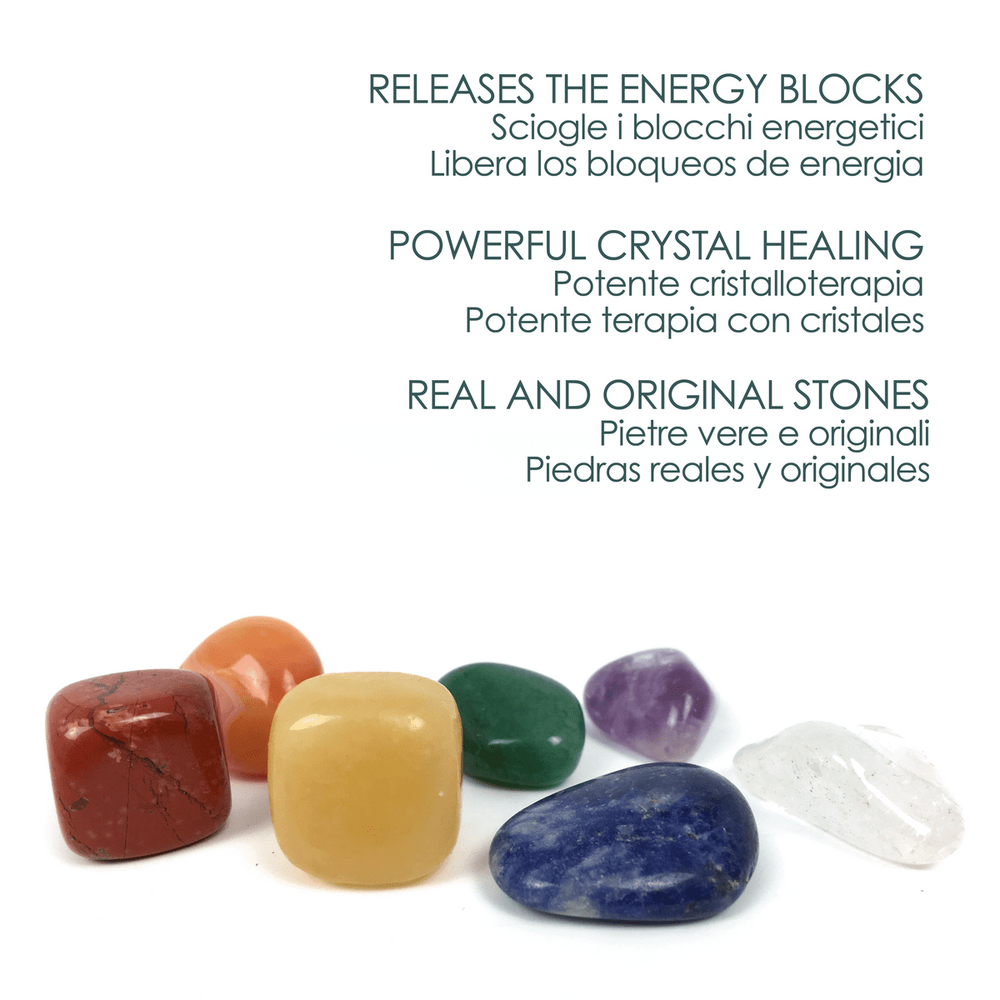 Pietre Burattate dei 7 Chakra per Cristalloterapia - dettaglio 3