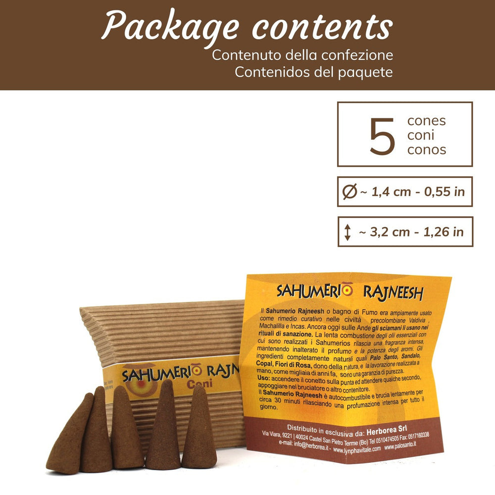 Coni d'Incenso 100% Naturali - Sahumerio Rajneesh - dettaglio 2