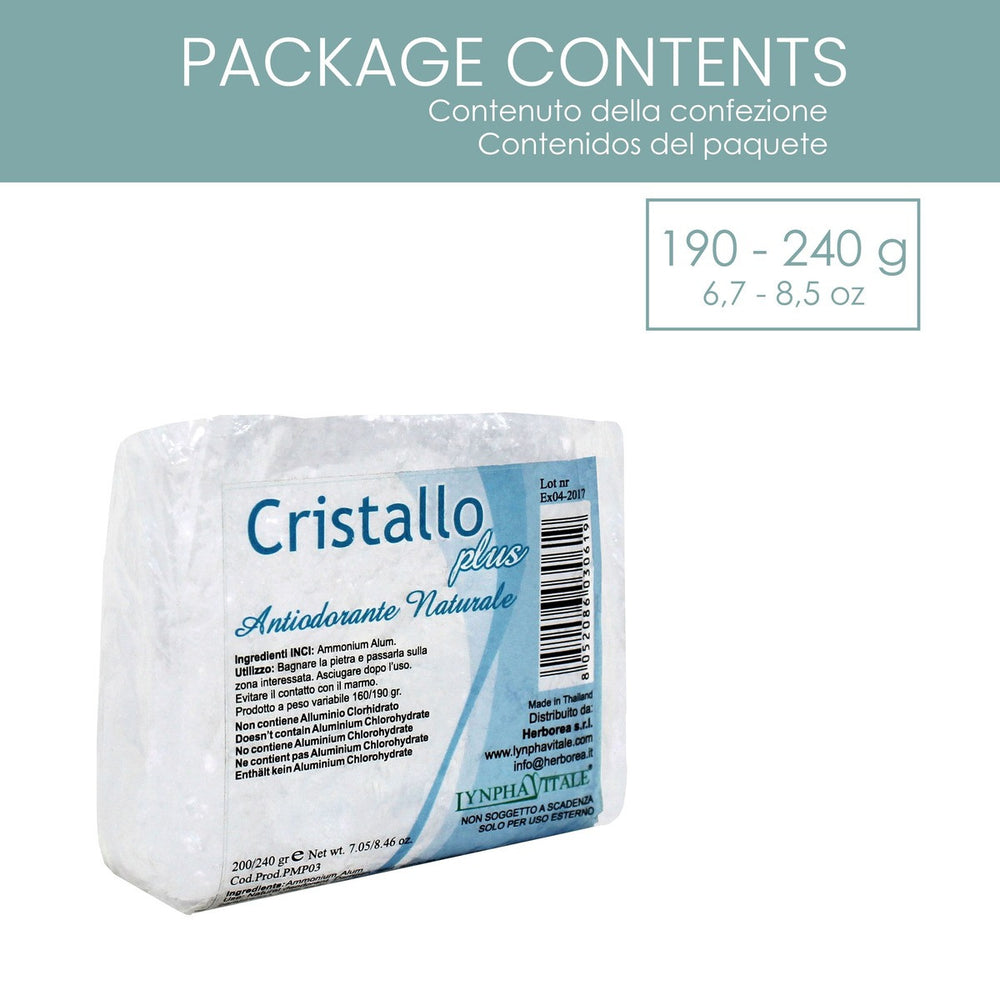 Pietra Cristallo Plus 190-240 g Allume di Ammonio - dettaglio 2