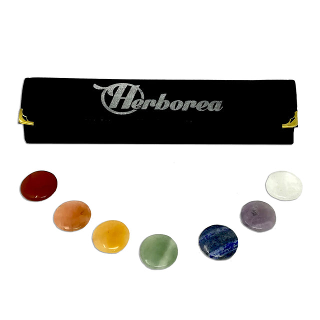 Set Chakra Pietre Tonde per Cristalloterapia