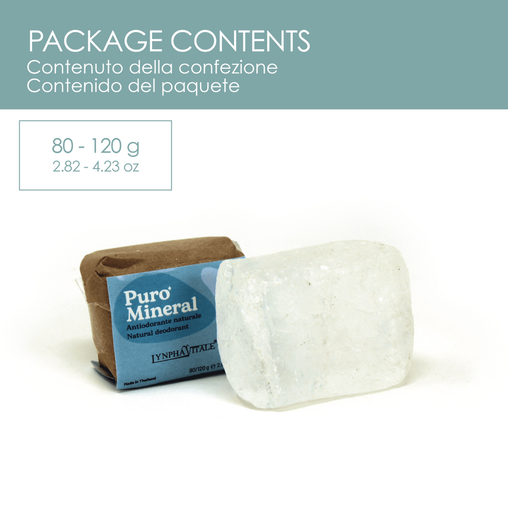 Pietra Puro Mineral 80-120 g Allume di Ammonio - dettaglio 2