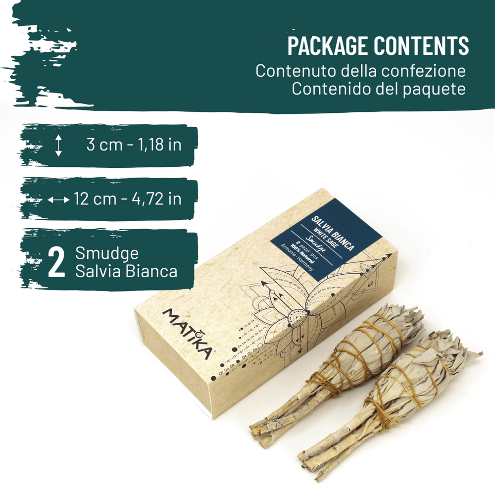 Salvia Bianca Smudge Incenso Naturale e Ecosostenibile - dettaglio 4