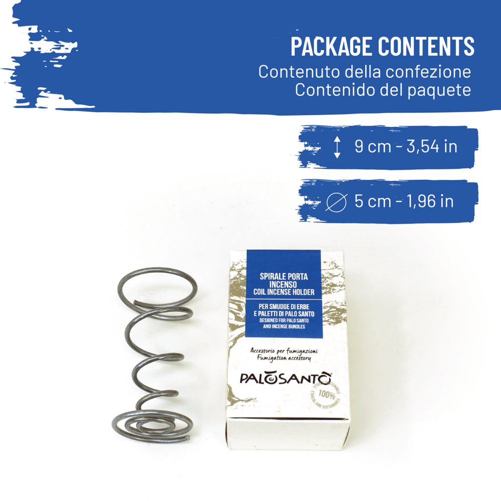 Spirale Porta Incenso per Smudge e Paletti - dettaglio 2
