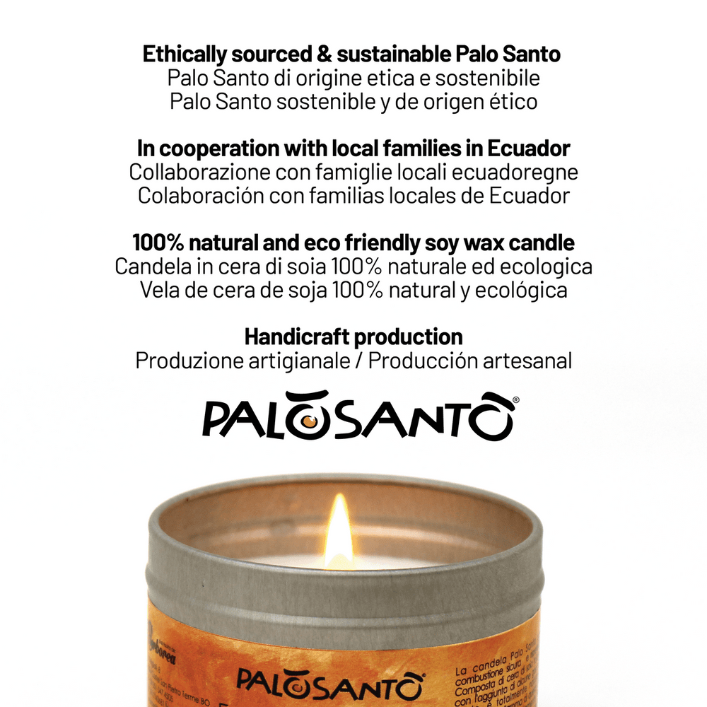Kit Fumigazione: Paletti Palo Santo 'Popular' Perù + Candela Profumata - dettaglio 7