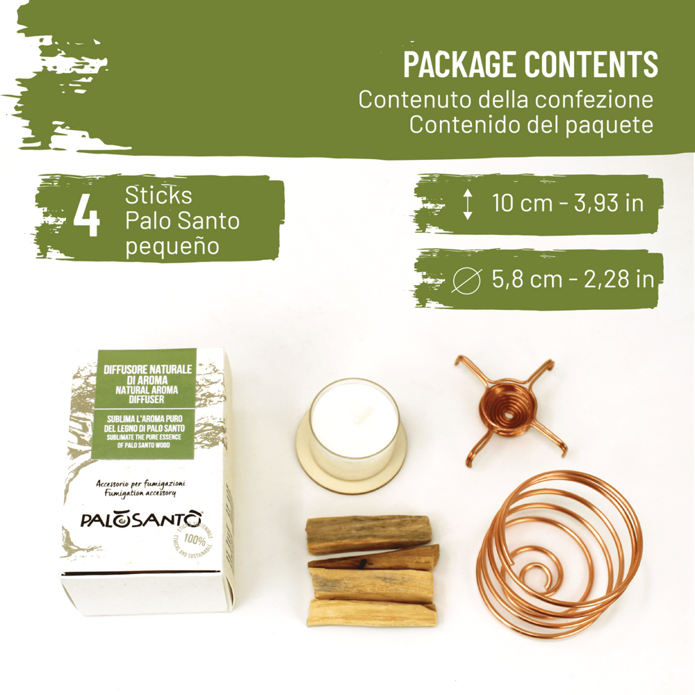 Diffusore di Aroma Sublimazione Palo Santo con Paletti Pequeño Omaggio - dettaglio 2