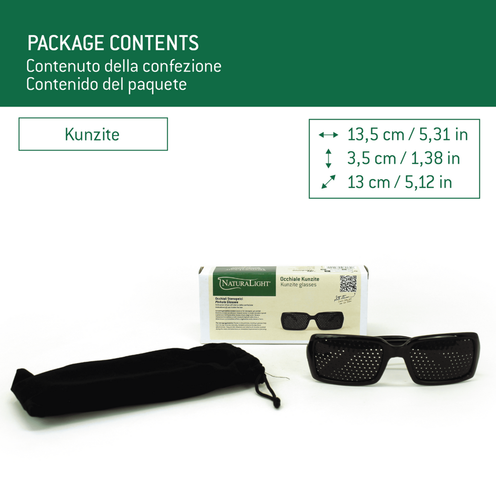 Occhiale Naturalight® Kunzite - Occhiali Stenopeici per Ginnastica Oculare - dettaglio 2
