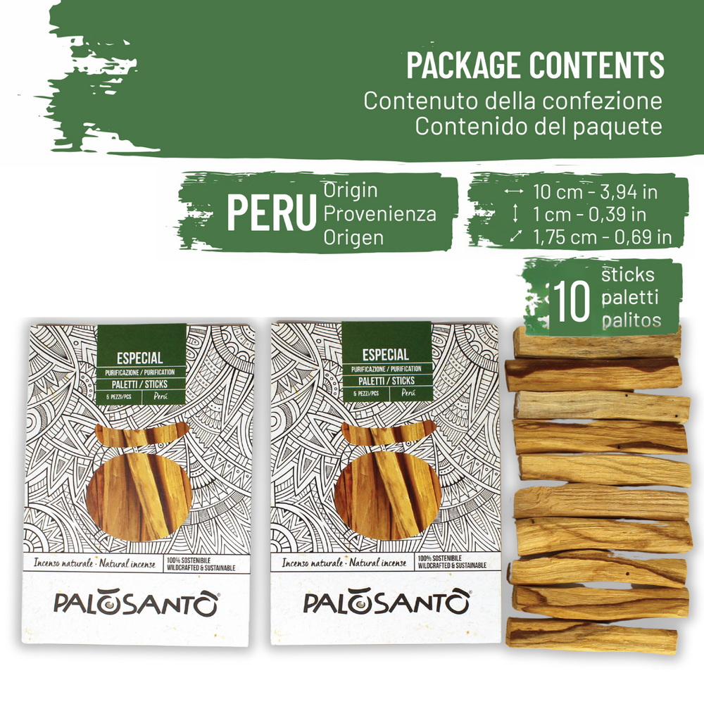 Paletti Palo Santo Especial - Incenso Naturale ed Ecosostenibile - dettaglio 6