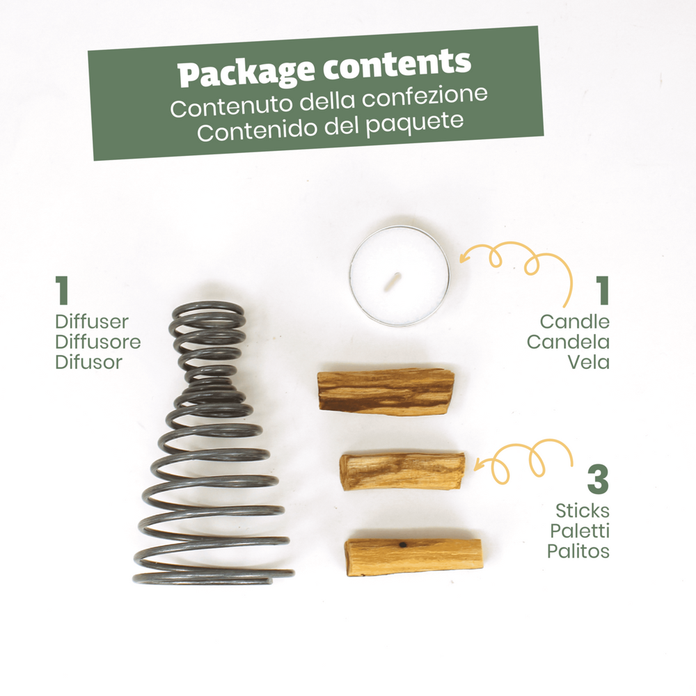 Kit Sublimazione Sahumito Incenso di Palo Santo - Aroma puro 100% Naturale - dettaglio 2