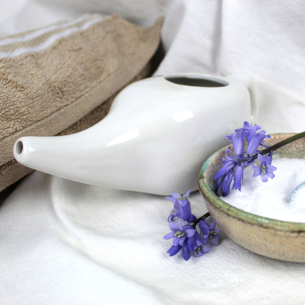 Neti Pot In Ceramica Per Lavaggi Nasali Rimedio Ayurvedico Neti Lota - dettaglio 7