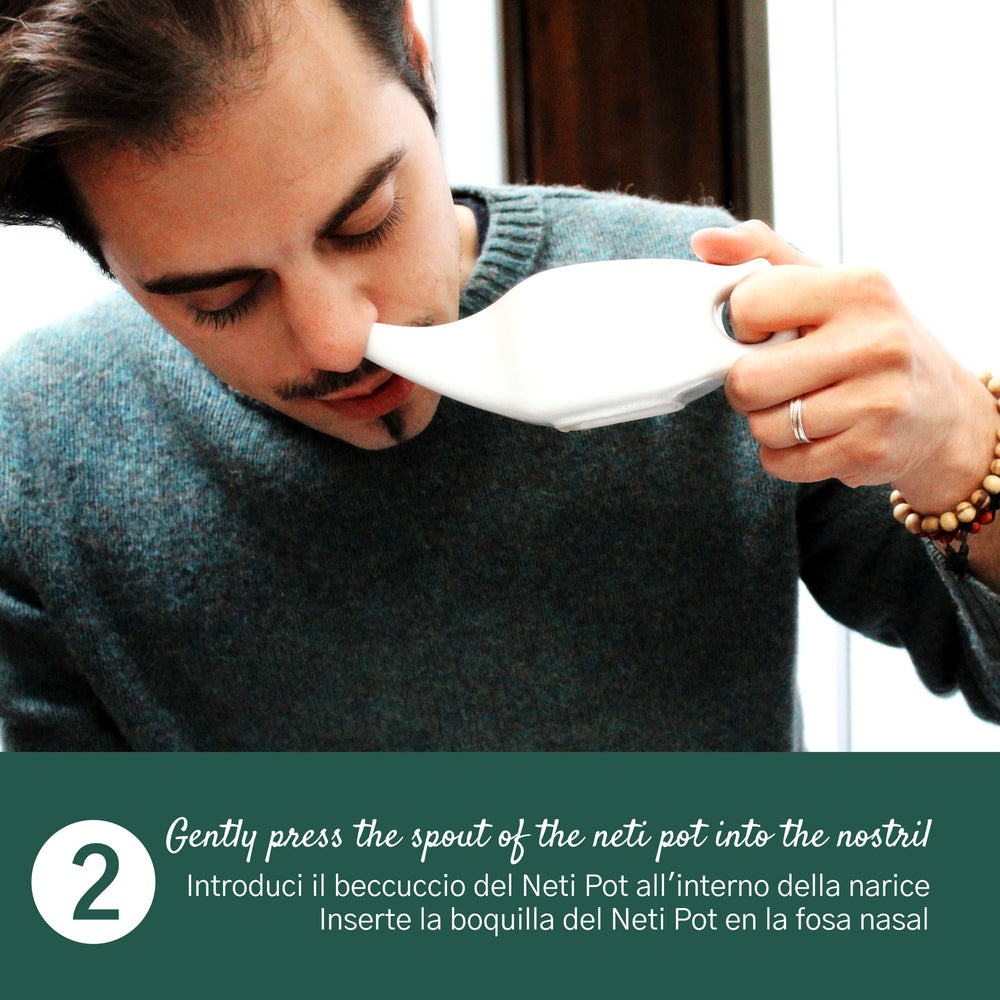 Neti Pot In Ceramica Per Lavaggi Nasali Rimedio Ayurvedico Neti Lota - dettaglio 5