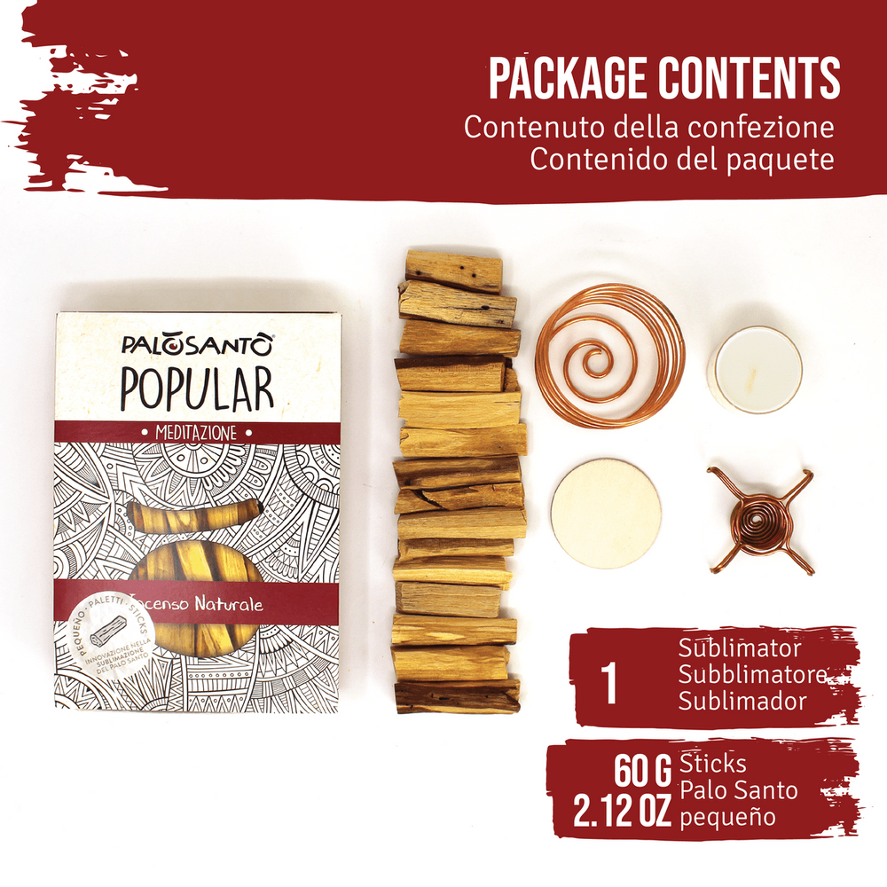 Kit Perfetta Sublimazione - Diffusore di Aroma di Palo Santo + Paletti Palo Santo 'Pequeño' - dettaglio 2