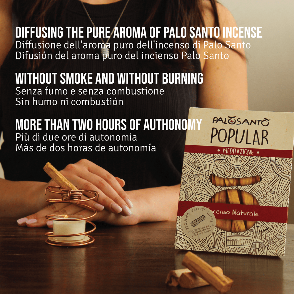 Kit Perfetta Sublimazione - Diffusore di Aroma di Palo Santo + Paletti Palo Santo 'Pequeño' - dettaglio 3