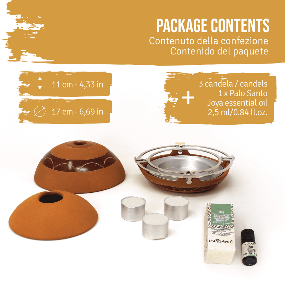 Calentador in Terracotta - Diffusore di Calore e di Essenze - dettaglio 2