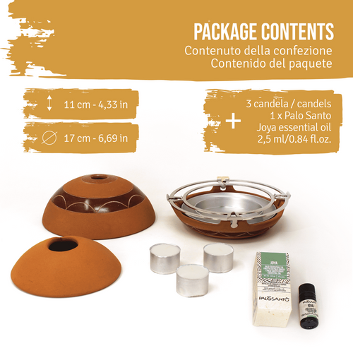 Calentador in Terracotta - Diffusore di Calore e di Essenze - dettaglio 2