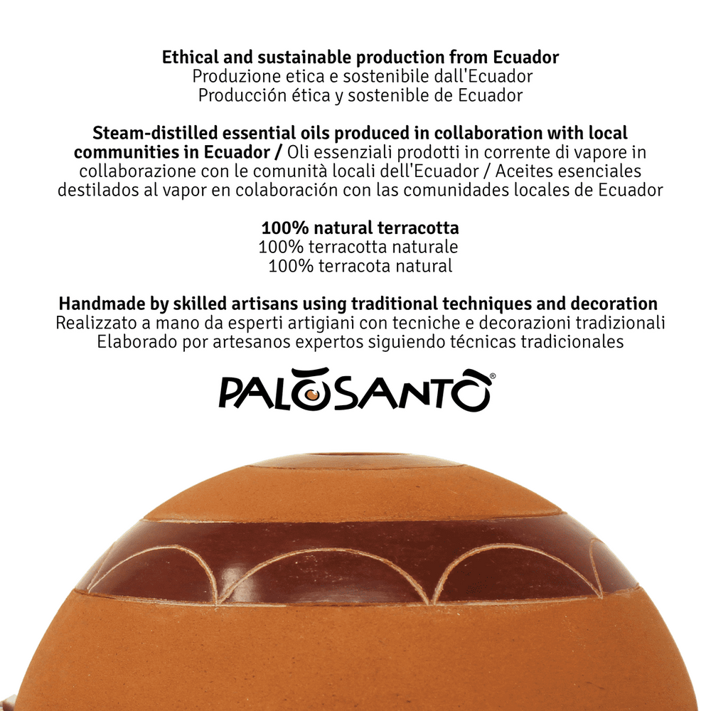 Kit Diffusore 'Calentador' in Terracotta + Oli Essenziali di Palo Santo - dettaglio 7