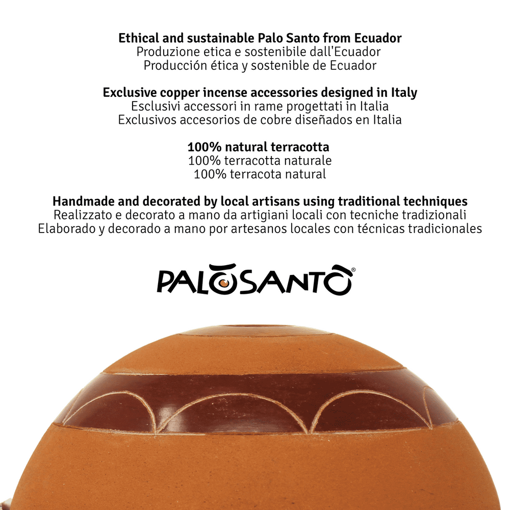 Kit Sublimazione Palo Santo con Diffusore 'Calentador' in Terracotta - dettaglio 7