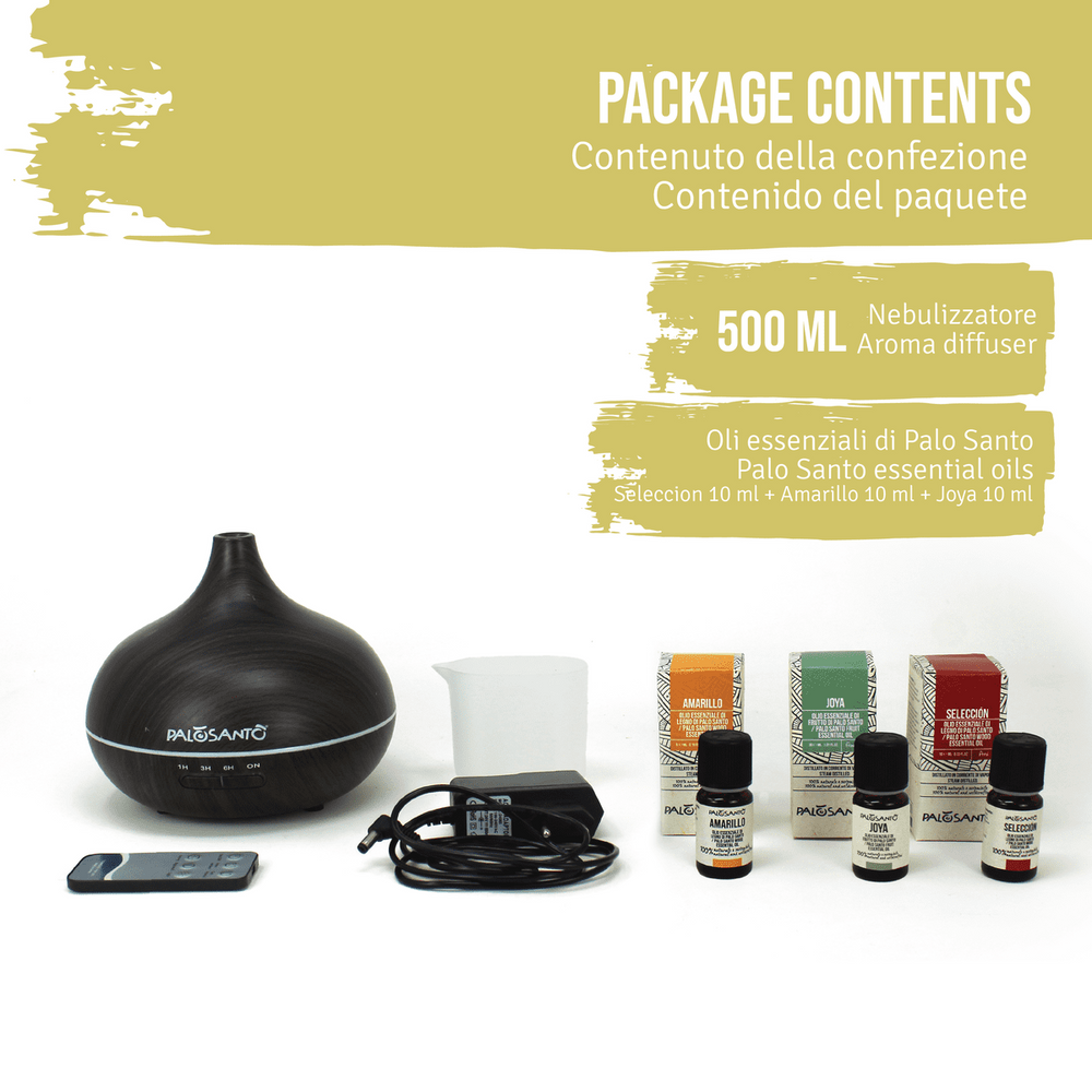 Kit Diffusore ad Ultrasuoni + Oli Essenziali di Palo Santo - dettaglio 4