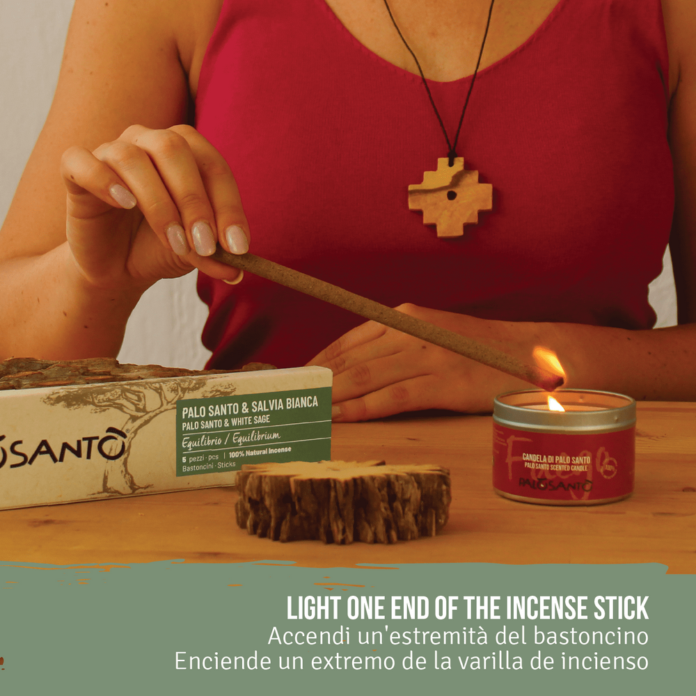 Bastoncini Incenso Palo Santo e Salvia Bianca - dettaglio 6