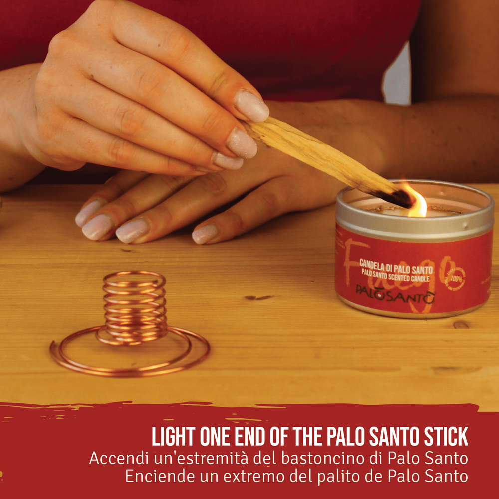 Porta Incenso Spirale in Rame Palosanto® - dettaglio 4