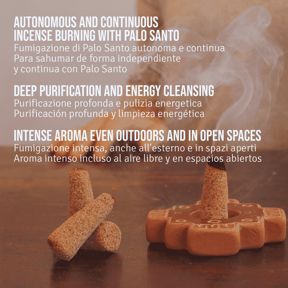 Kit Porta Incenso e Coni di Palo Santo Amarillo - dettaglio 3