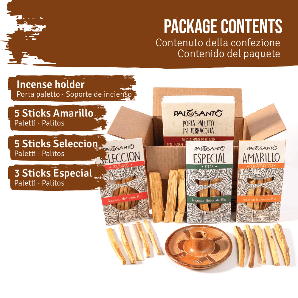 Kit Piatto Portaincenso + Paletti Palo Santo® - dettaglio 2