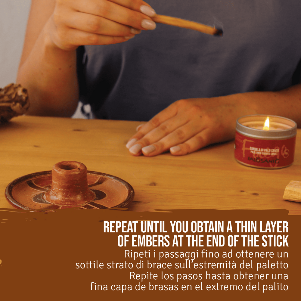 Kit Piatto Portaincenso + Paletti Palo Santo® - dettaglio 5