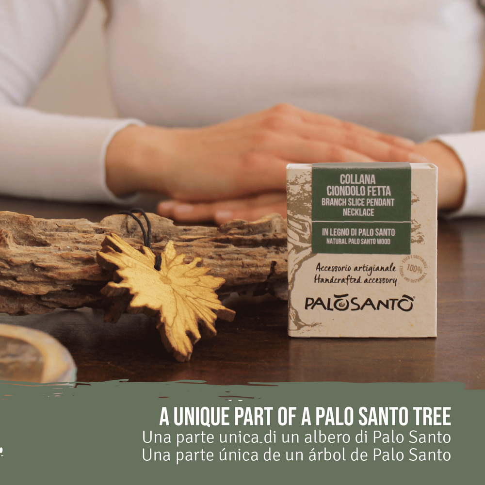 Ciondolo Fetta in Legno di Palo Santo - dettaglio 4