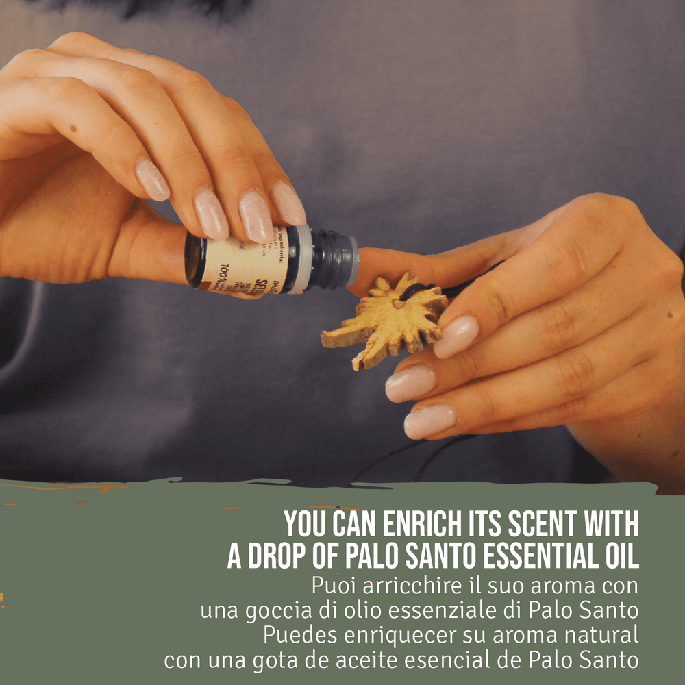 Ciondolo Fetta in Legno di Palo Santo - dettaglio 6