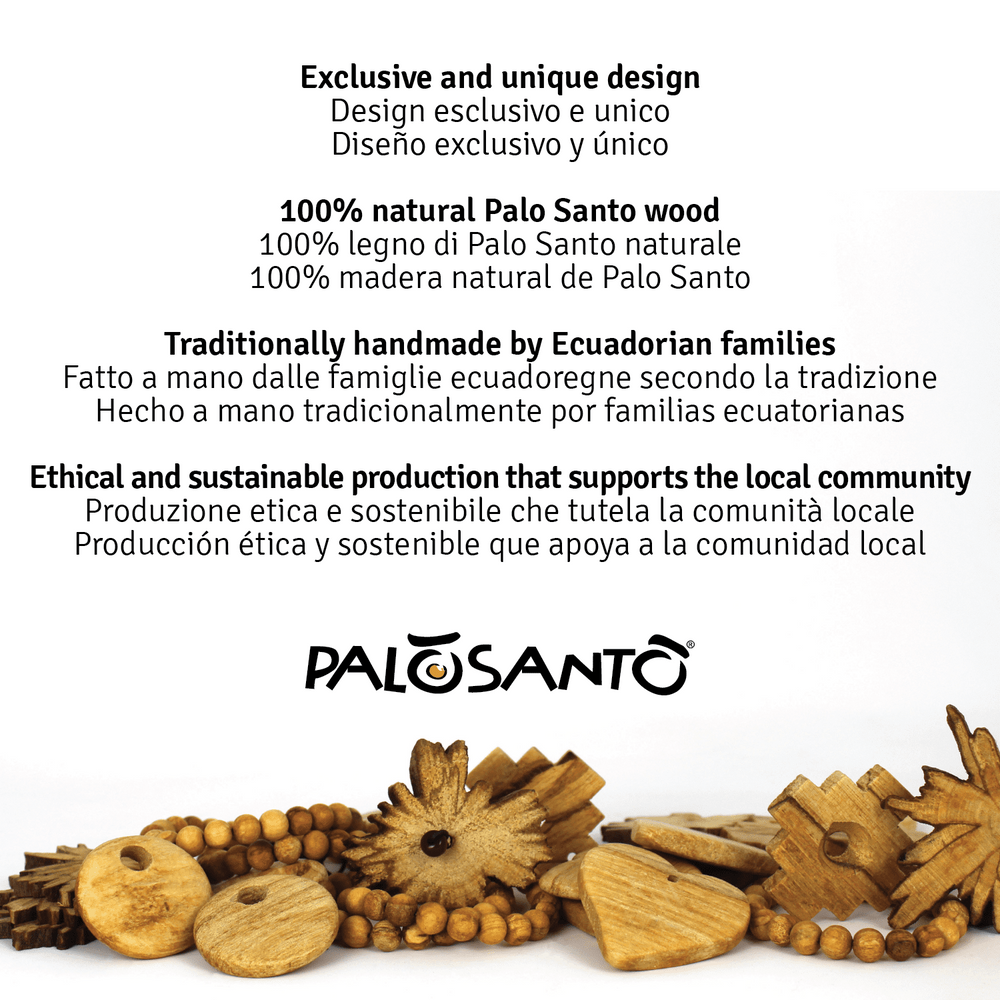 Ciondolo Fetta in Legno di Palo Santo - dettaglio 7