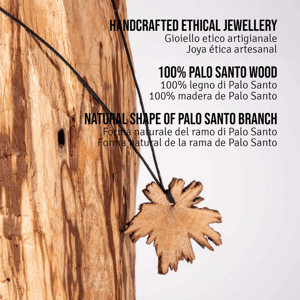 Ciondolo Fetta in Legno di Palo Santo - dettaglio 3