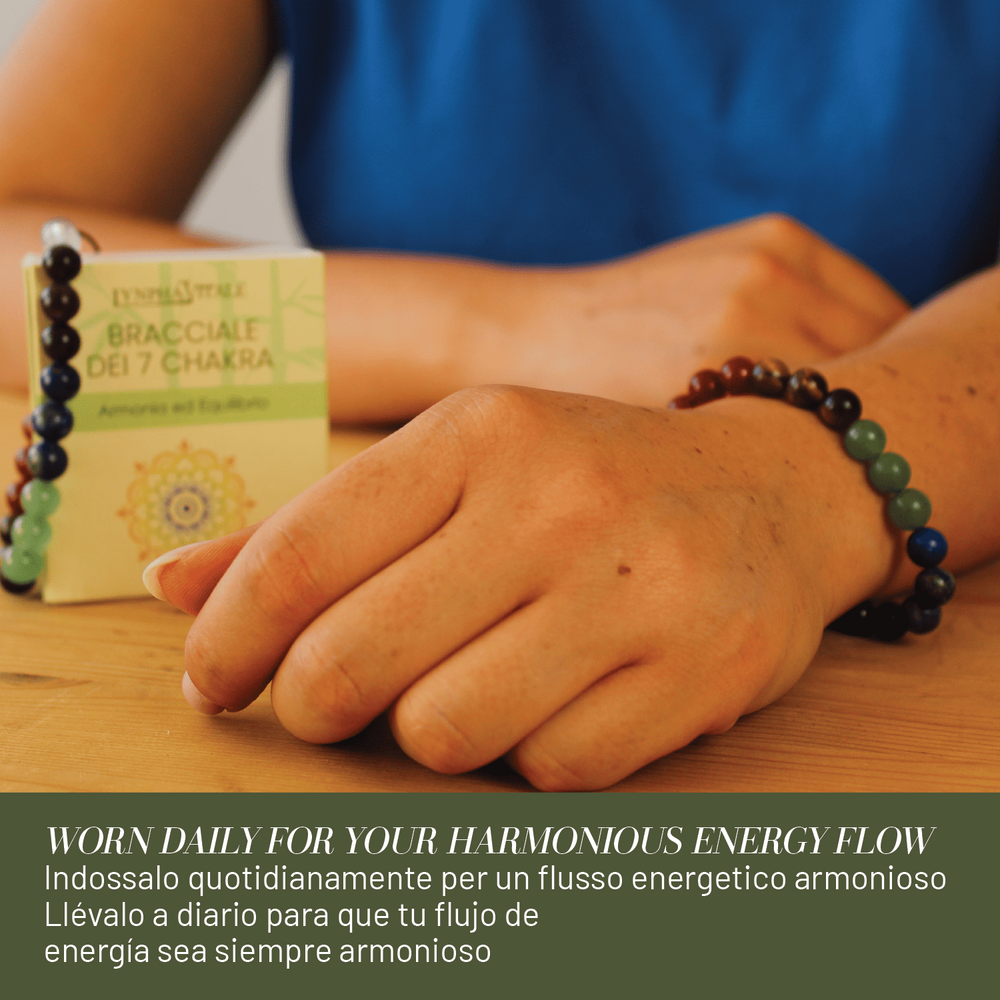 Bracciale Cavigliera Pietre dei 7 Chakra Gioiello Cristalloterapia - dettaglio 6