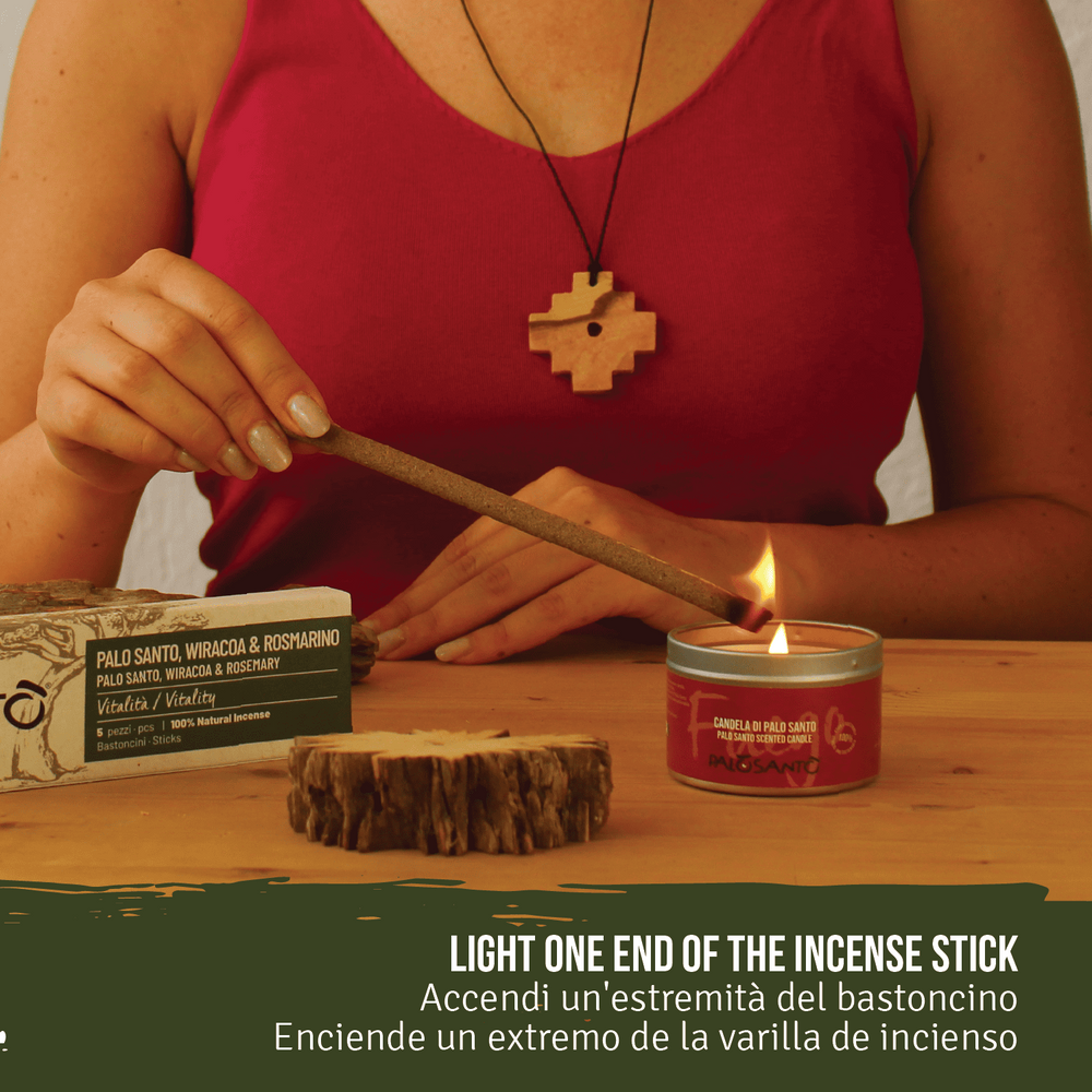 Bastoncini Incenso Palo Santo, Rosmarino e Wiracoa - dettaglio 6
